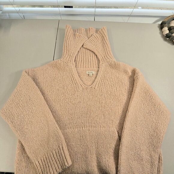 Women’s Anthropologie PILCRO Pouch Collared Sweater Pink XS - Picture 4 of 12